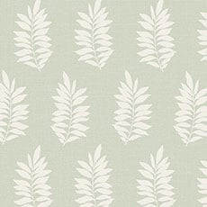 Green/White swatch Pinnate Wallpaper