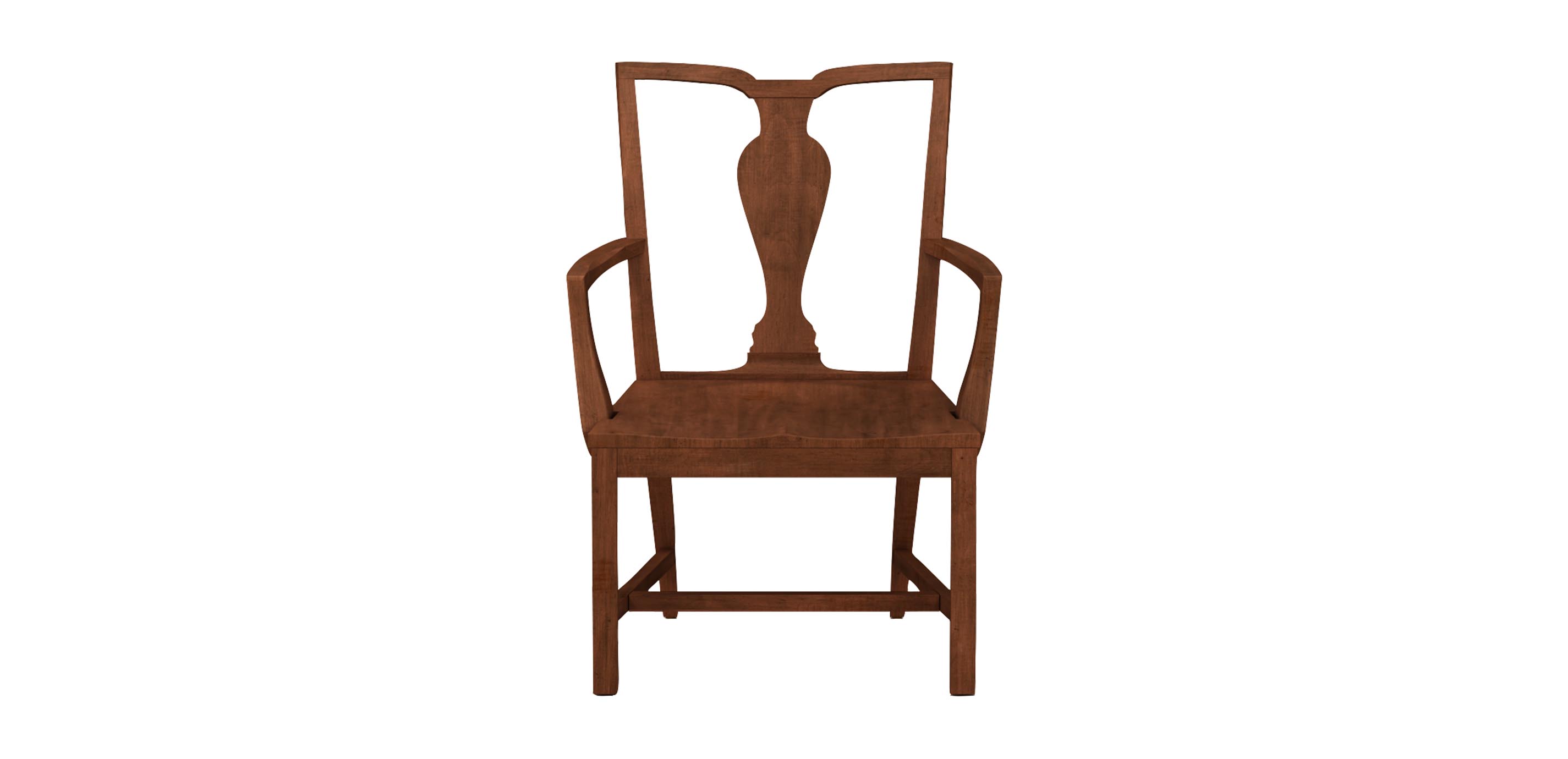 Maddox Dining Armchair: Splat Back, Wood Seat | Ethan Allen