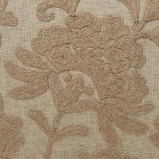 Taupe swatch Crewel Stitch Botanical Lumbar Pillow