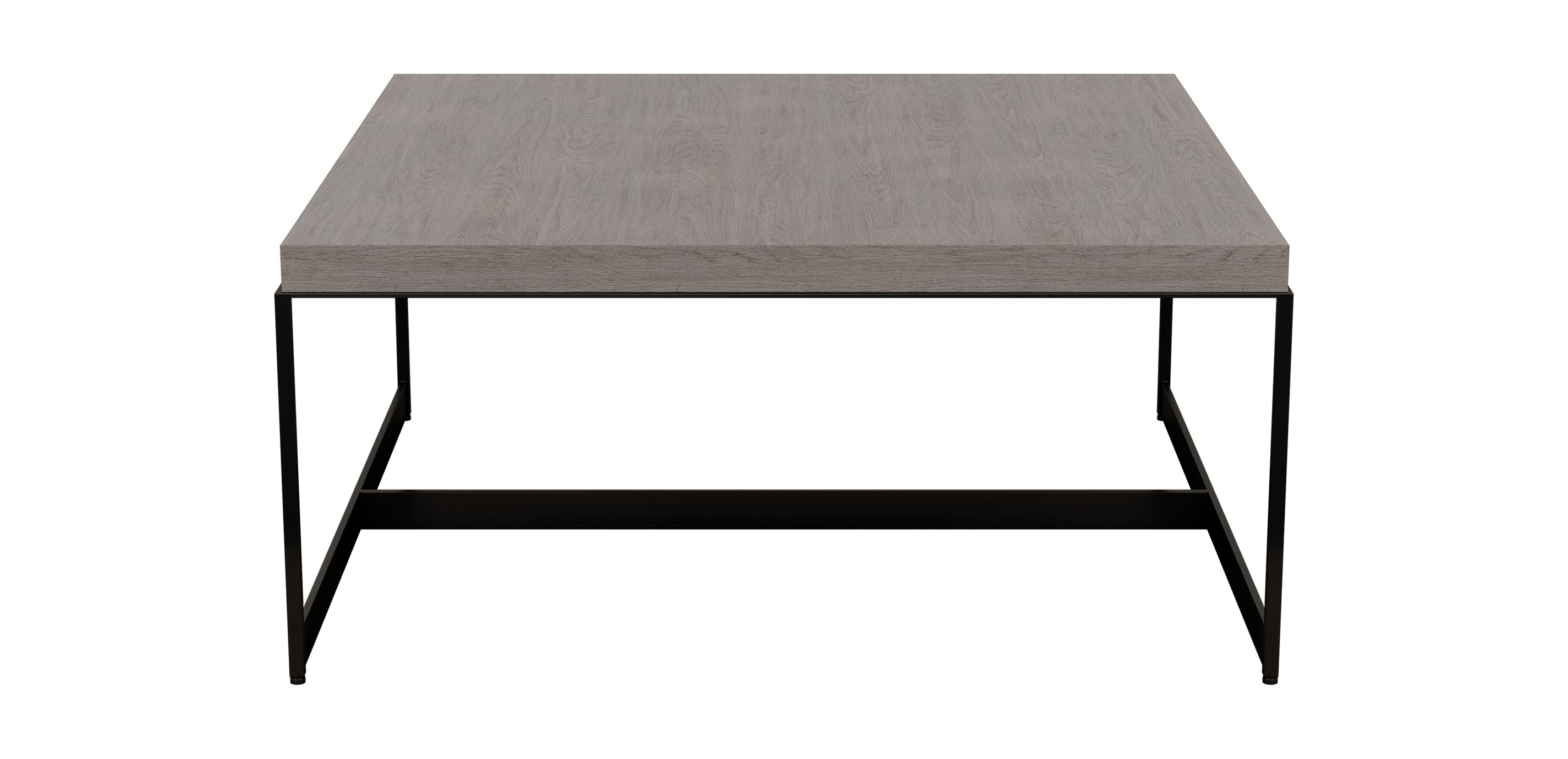 Edmonds Square Wood and Steel Coffee Table | Ethan Allen