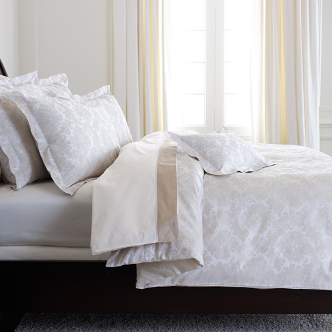 Bayley Damask Duvet Cover And Shams Covers Ethan Allen Bayley Damask Full Queen Duvet Cover White And Flax