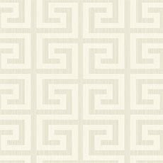 Ivory swatch Greek Key Wallpaper