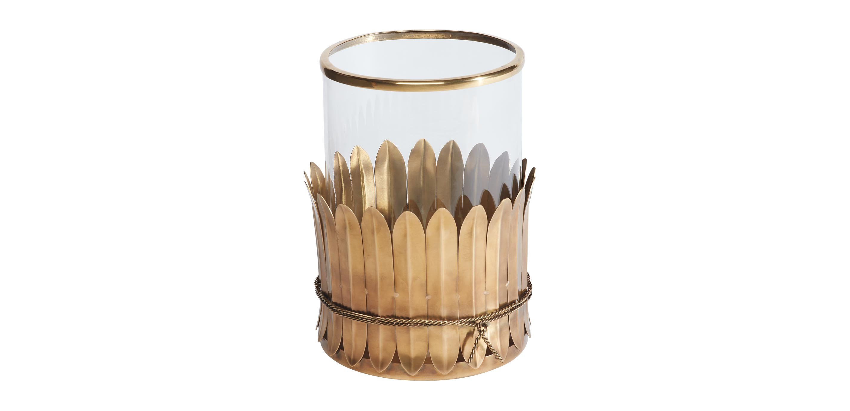 Etta Mango Leaf Hurricane for Candles | Ethan Allen