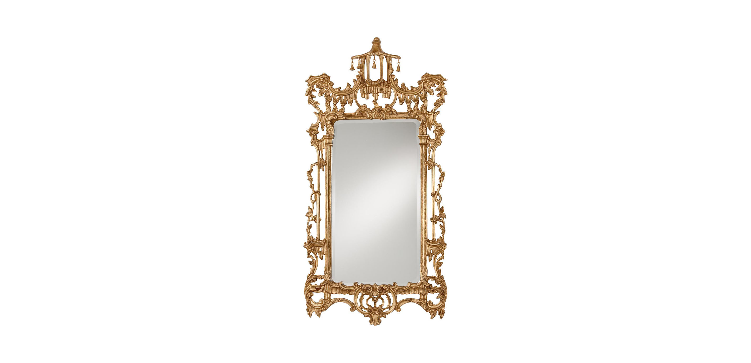 Gold Leaf Chinoiserie Mirror Gold Framed Mirror Ethan Allen