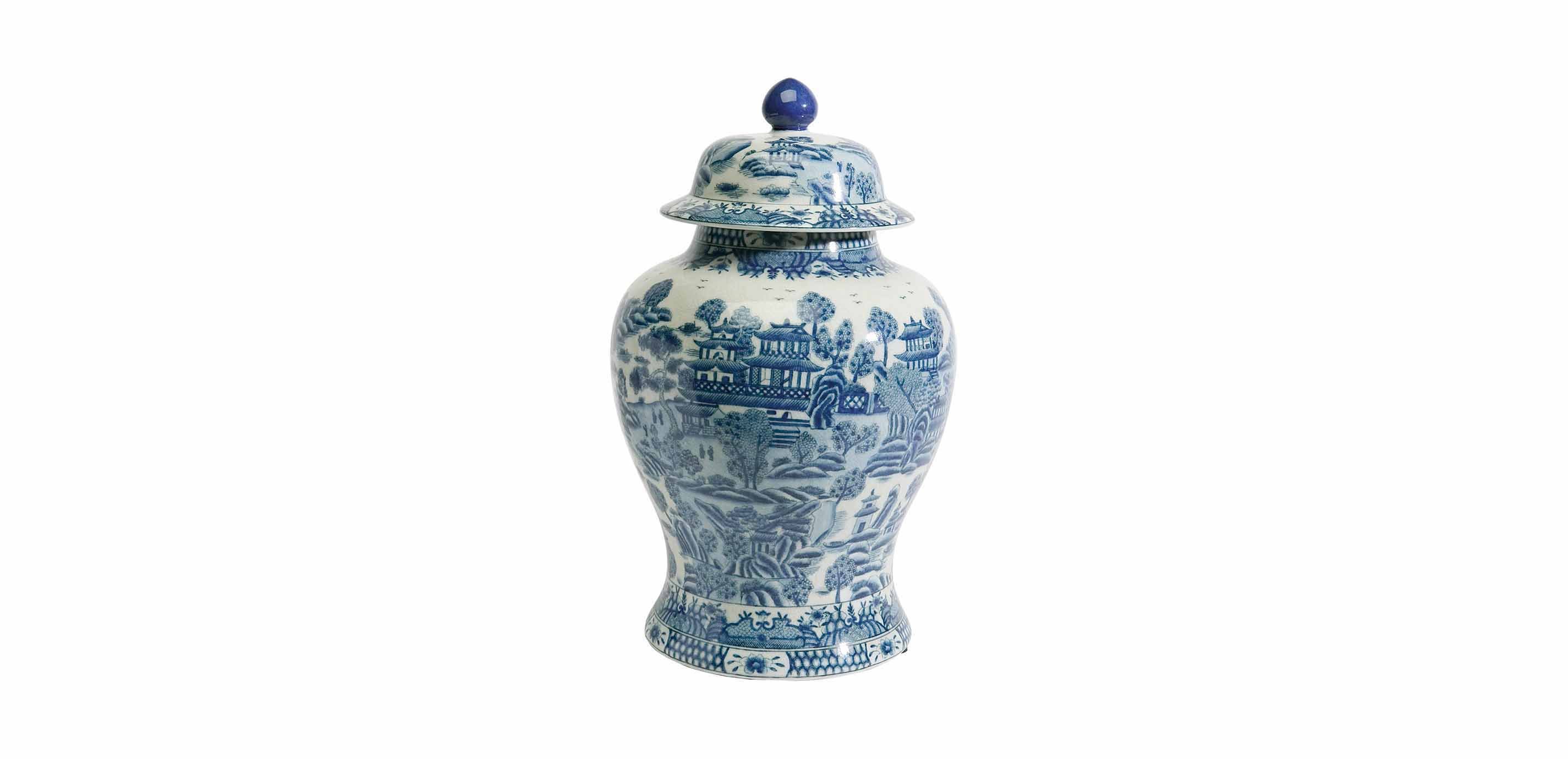 Large Ginger Jar with Lid, Ginger Jars