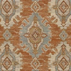 Sierra Russet (45667): chunky chenille medallion swatch Sierra Bayleaf Fabric