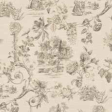Eliana Pebble (60739): large scale printed toile swatch Eliana Fabric