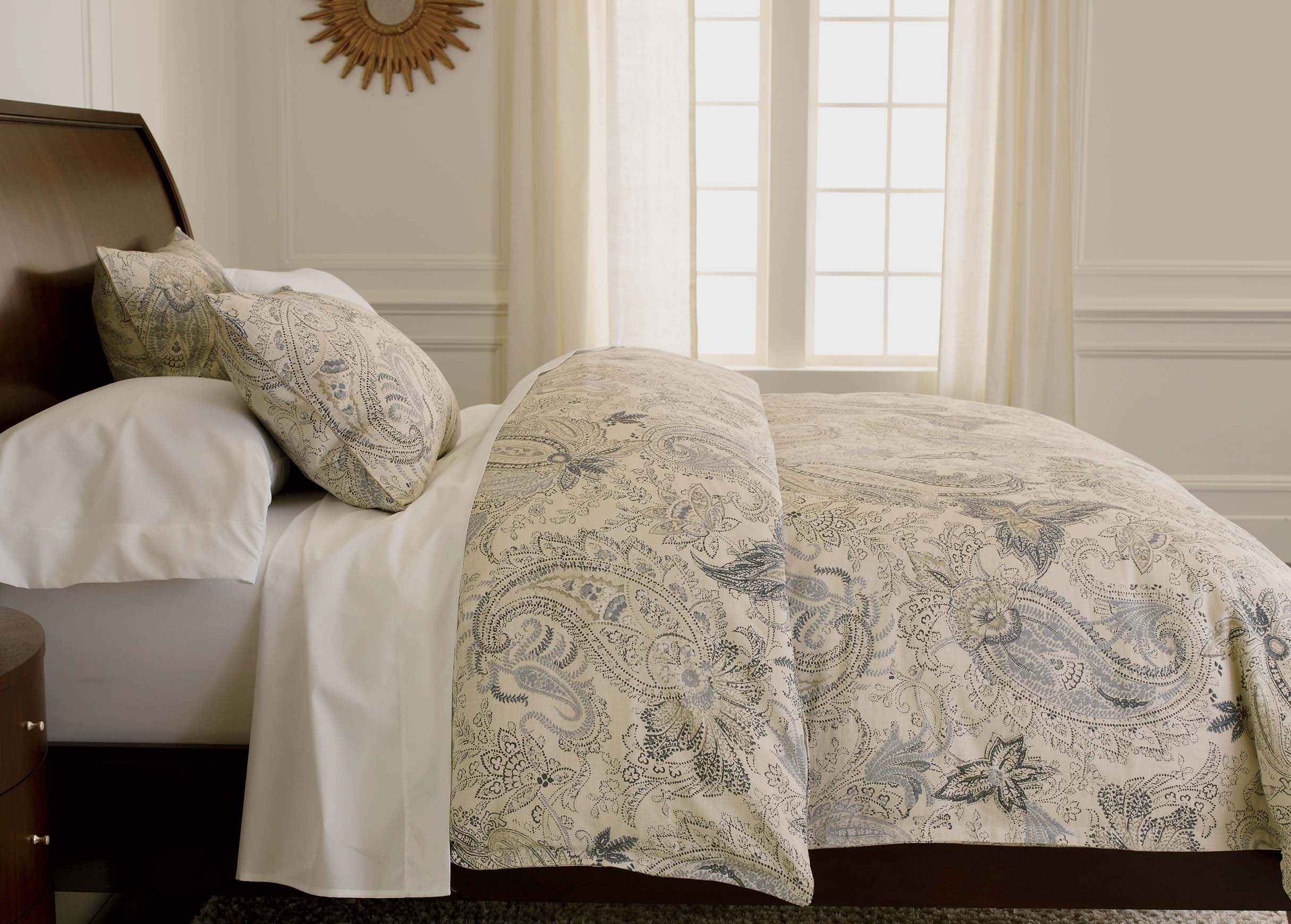 Sydney Paisley Duvet Cover BEDDING Ethan Allen