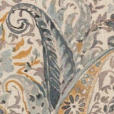 Nabry Bluestone (39480), large-scale printed paisley swatch Nabry Fabric