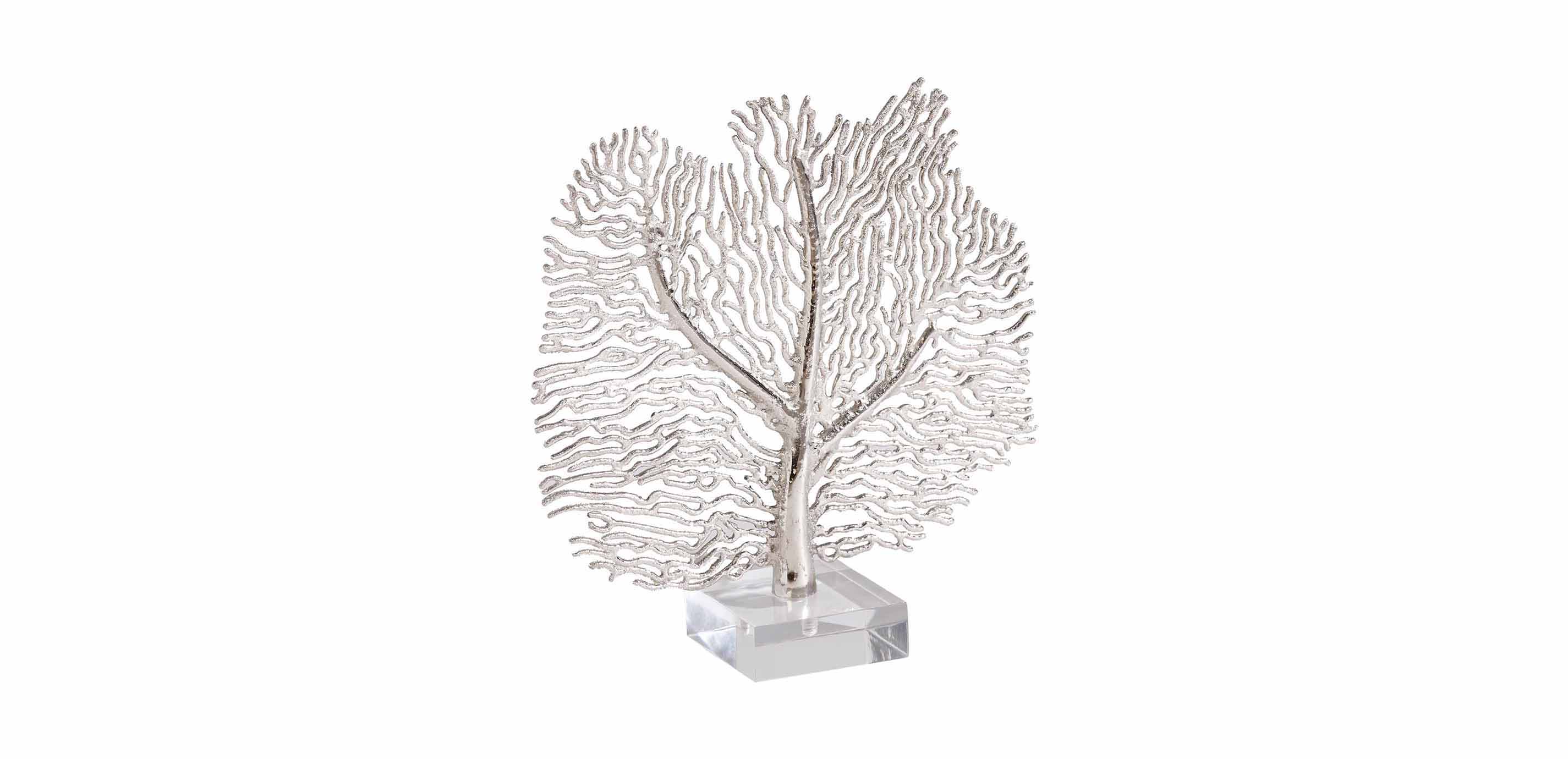 Silver Coral Sculpture, Decorative Objects