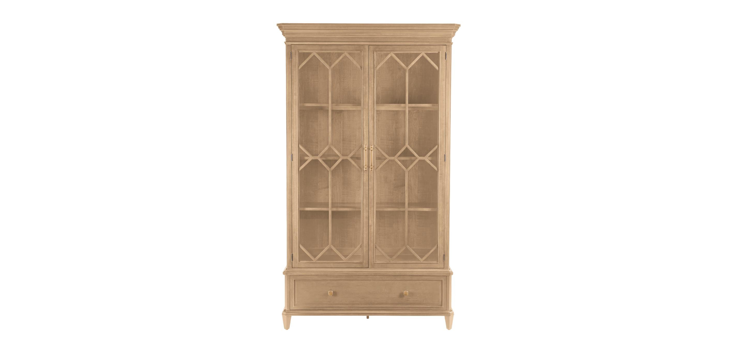 Tristan Display Cabinet with Lower Storage Drawer | Ethan Allen