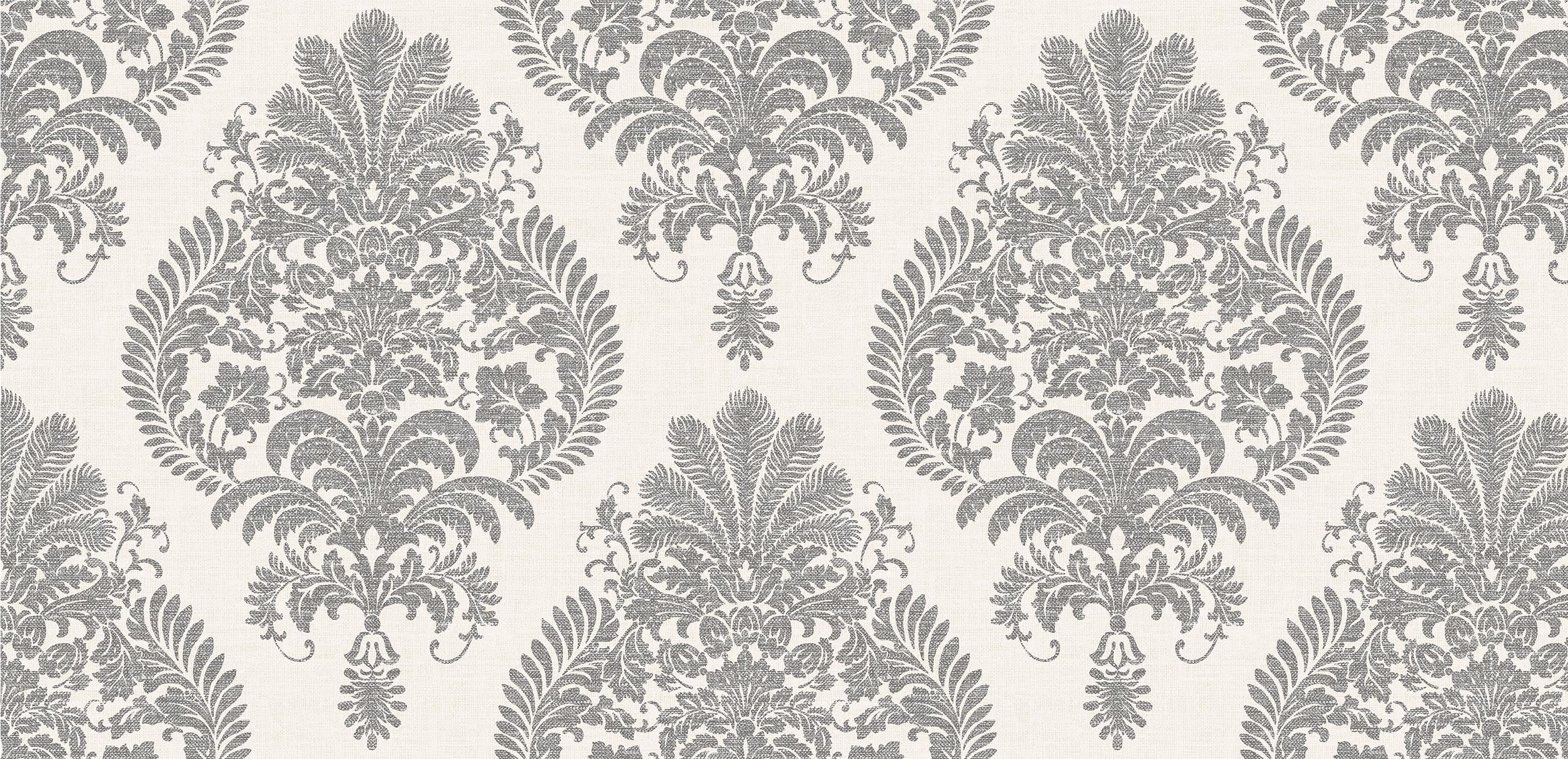 Country Damask Wallpaper for Home Ethan Allen