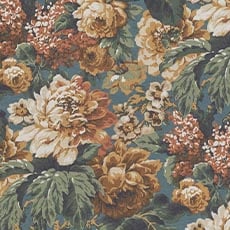 Duchess Hunter (59626): traditional printed Floral, Botanical swatch Duchess Sage Fabric