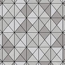 Silver/Black swatch Marny Geometric Wallpaper