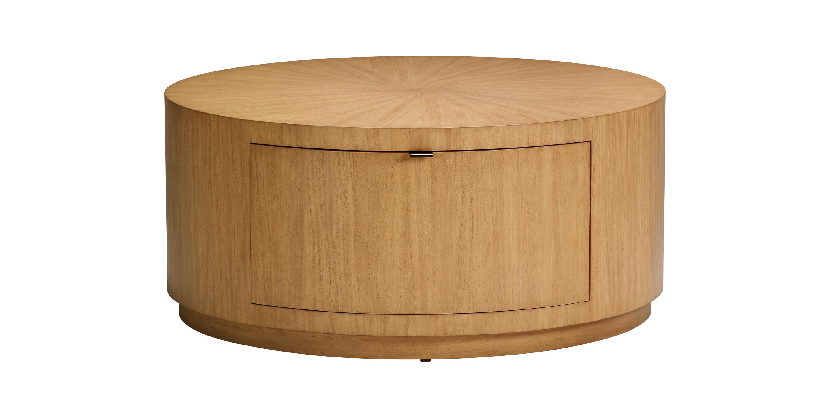 Lainey Round Coffee Table with Storage Drawer | Ethan Allen