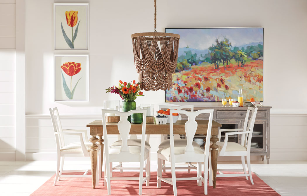 Boho Farmhouse Dining Room | Dining Room Ideas | Ethan Allen Canada