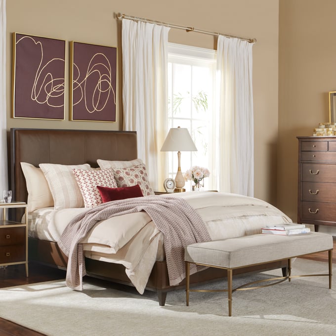 Leather Says Luxury Bedroom Tile