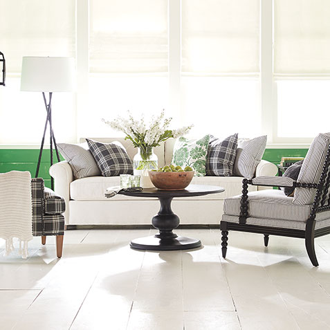Black, White & Style All Over Living Room Tile