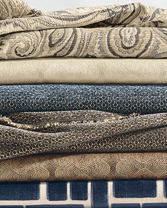 Leather and Fabric Fabric By The Yard Ethan Allen