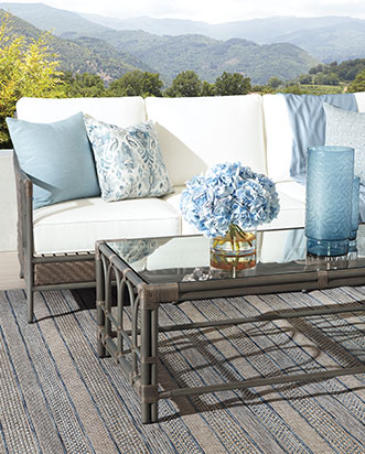 Ethan allen rattan furniture shop