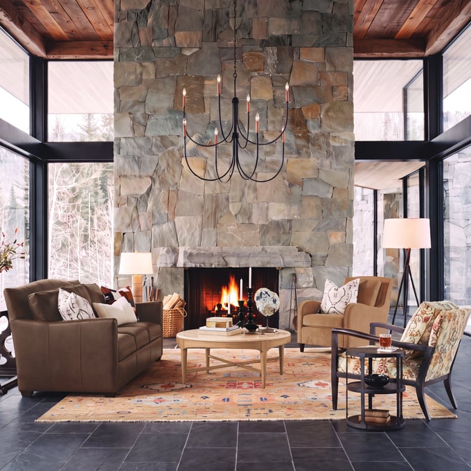 Private Lodge Living Room Tile