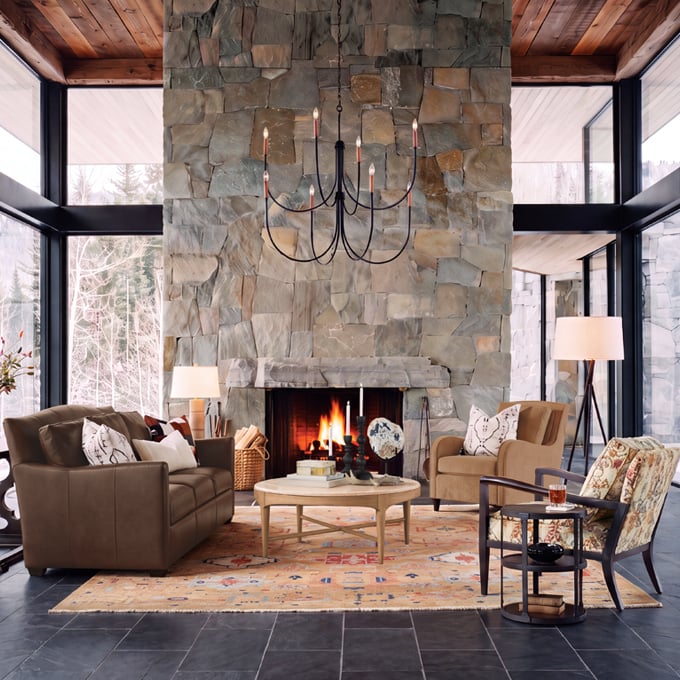 Private Lodge Living Room Tile