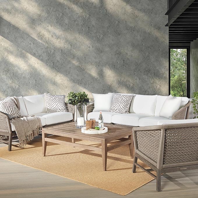 Curated Yet Natural Sunroom Tile