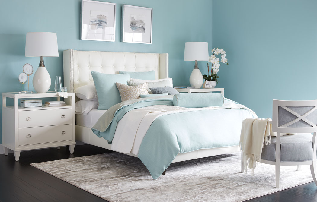 Billowy Blue & White Bedroom Main Image