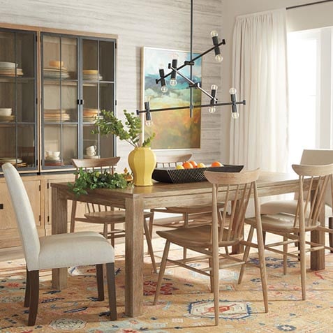 Dining Room Decorating Ideas, Ethan Allen Early American Dining Room Setup