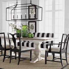 Back To Black And White Dining Room Tile