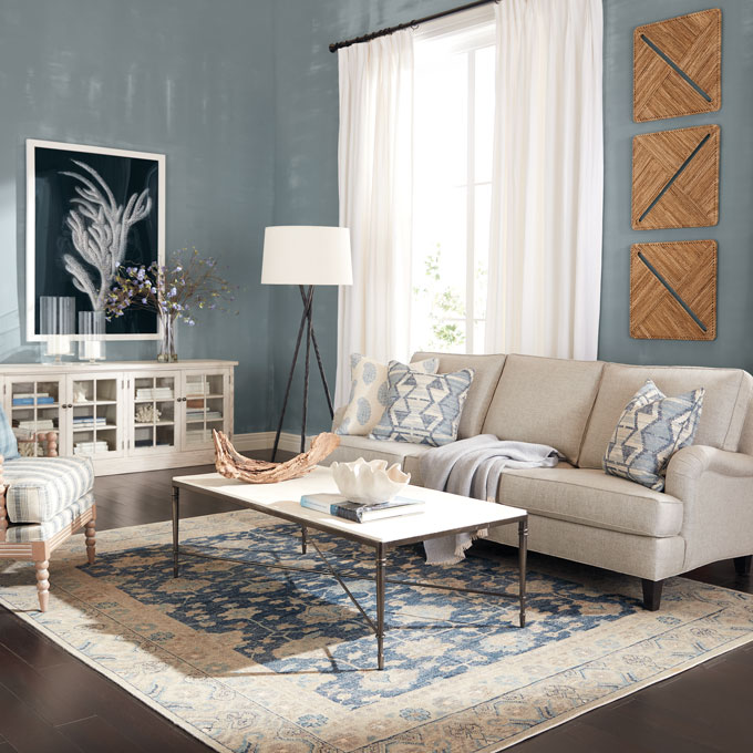 Fresh As An Ocean Breeze Living Room Tile