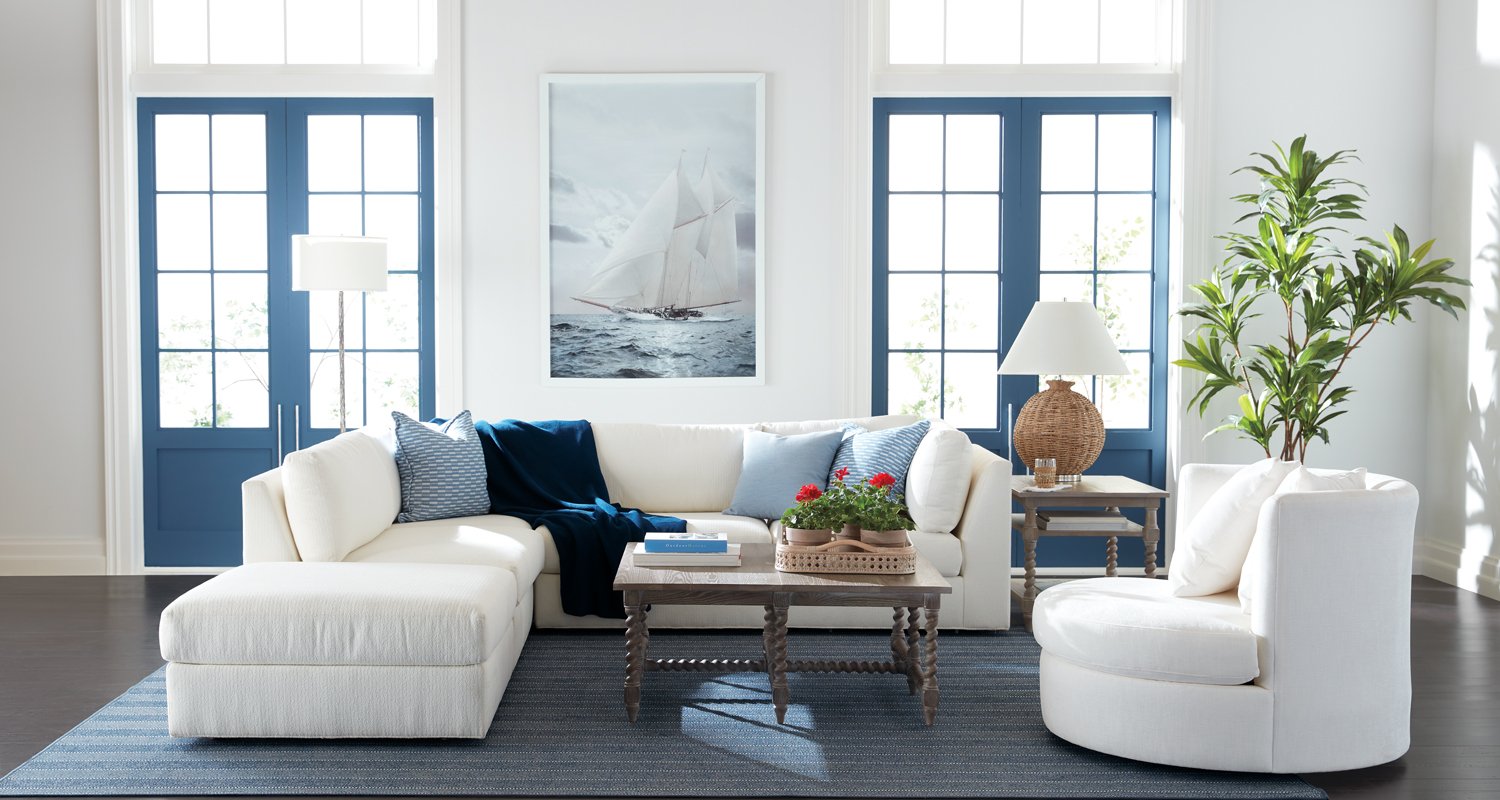 Clear Skies & Casual Vibes Coastal Living Room Main Image